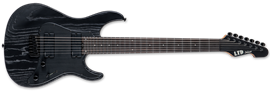 LTD SN-1007HT Baritone Black Blast 7-String Electric Guitar   
